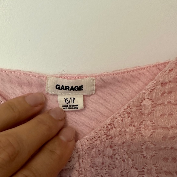 Garage baby pink peplum top - Picture 5 of 5